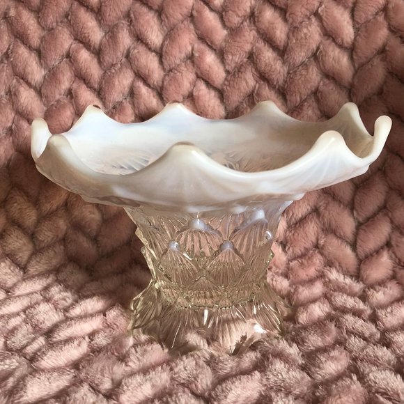Other - Milk Glass Edged Candy Dish -Votive Holder Other - Milk Glass Edged Candy Dish -Votive Holder